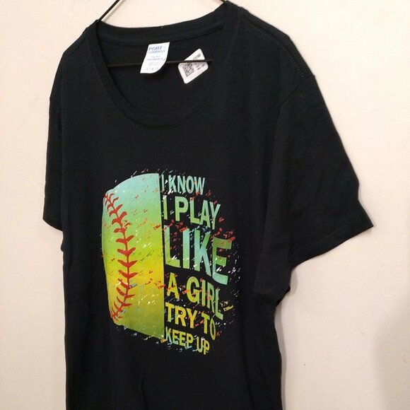 Port & Company Fan Favorite - Women's Softball/Baseball T-shirt Size Large NWT. - Picture 4 of 7